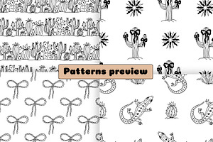 Western Cowgirl Clipart & Patterns