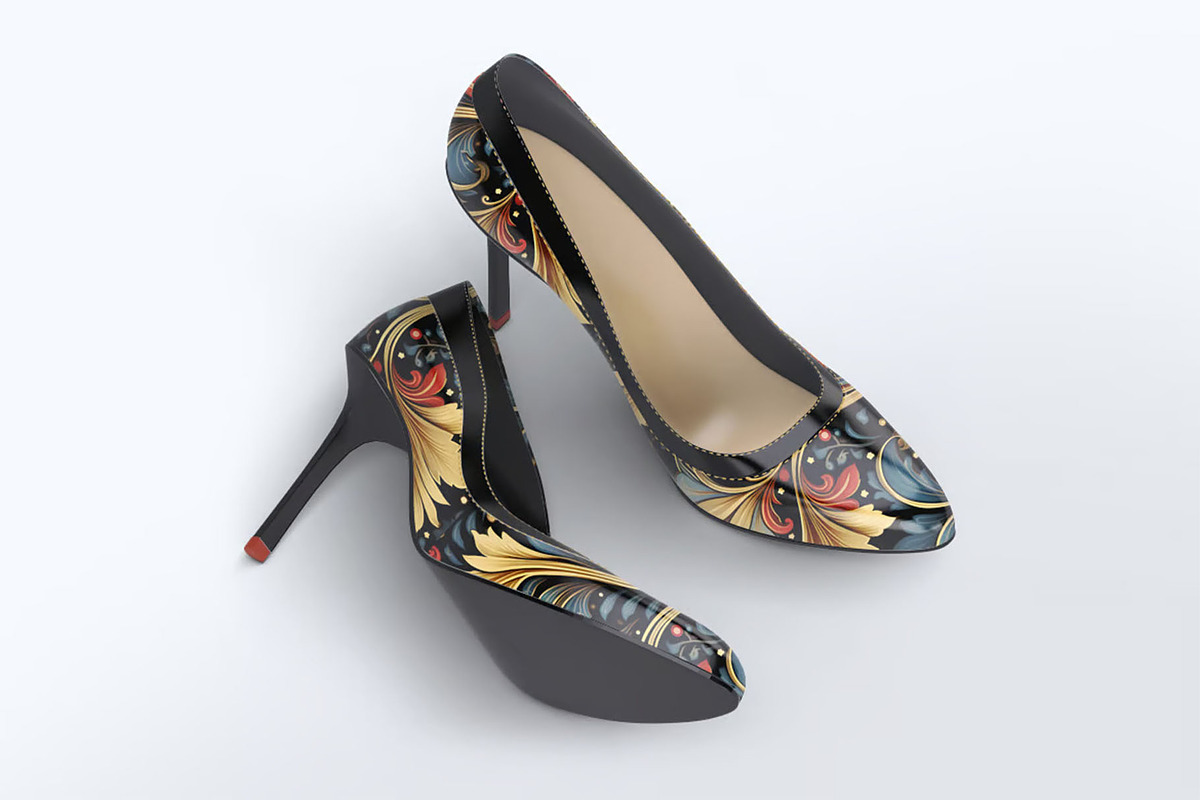 Heeled Shoes Mock-Up, an Advertising Mockup by Se٧enStudio (Photo 5 of 10)