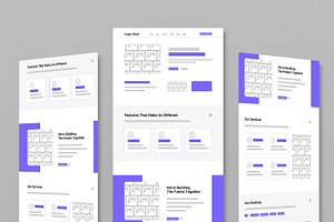 Multipurpose Website Landing Page, a Landing Page Template by MightyDesign