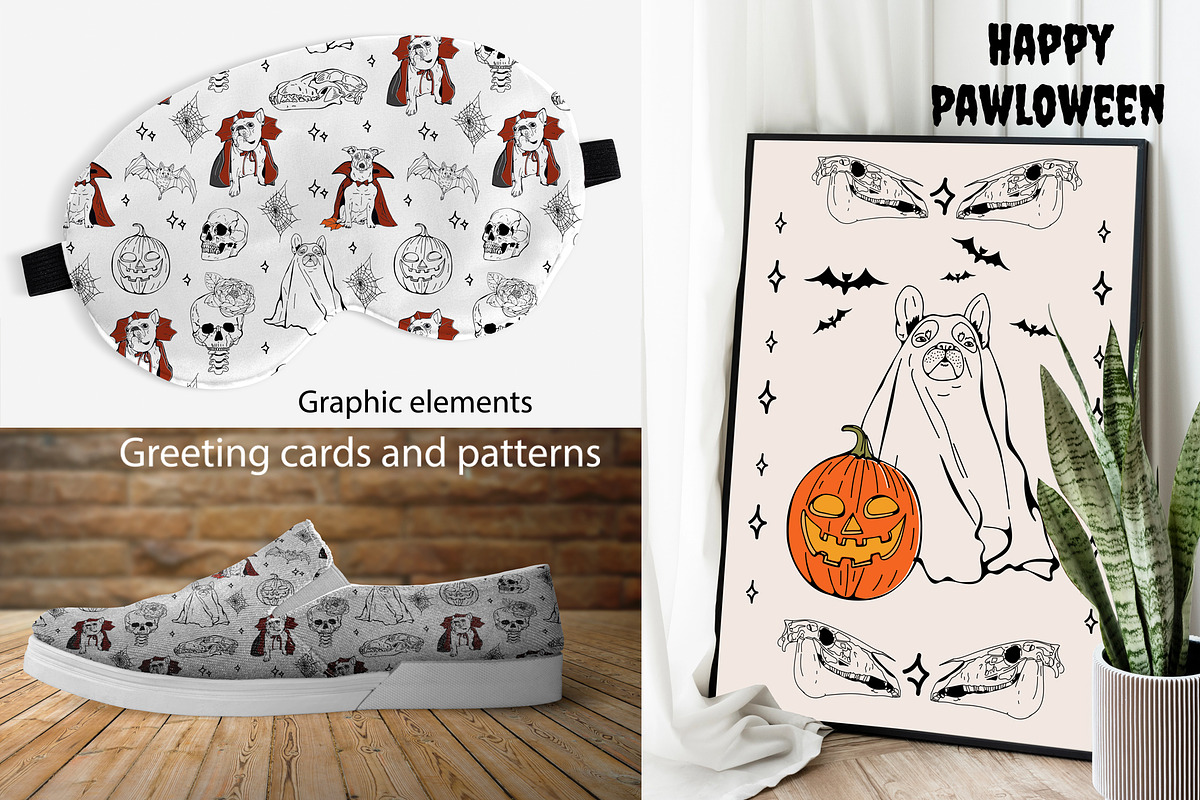 Happy pawloween, an Animal Illustration by Olillia (Photo 13 of 13)
