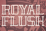 Royal Flush Typeface, a Serif Font by Jordan Burgen Design (Thumbnail 3 of 6)