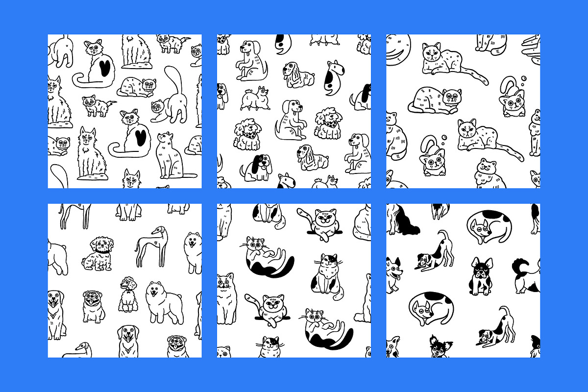 CATS and DOGS, an Animal Illustration by katieromanoff_art (Photo 7 of 8)