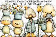 Whimsical Easter Duckling Clipart, an Illustration by Canvas Craft (Thumbnail 1 of 7)