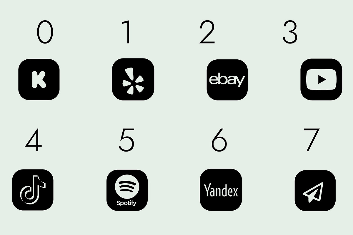 Social Networks Icons Dingbats Font, a Symbol Font by Minimalartstudio (Photo 7 of 7)