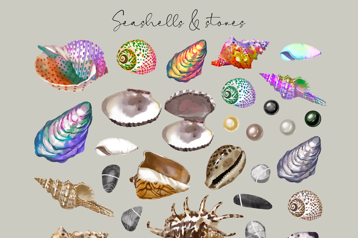 Watercolour Nautical Set, an Animal Illustration by NNclipart (Photo 5 of 13)