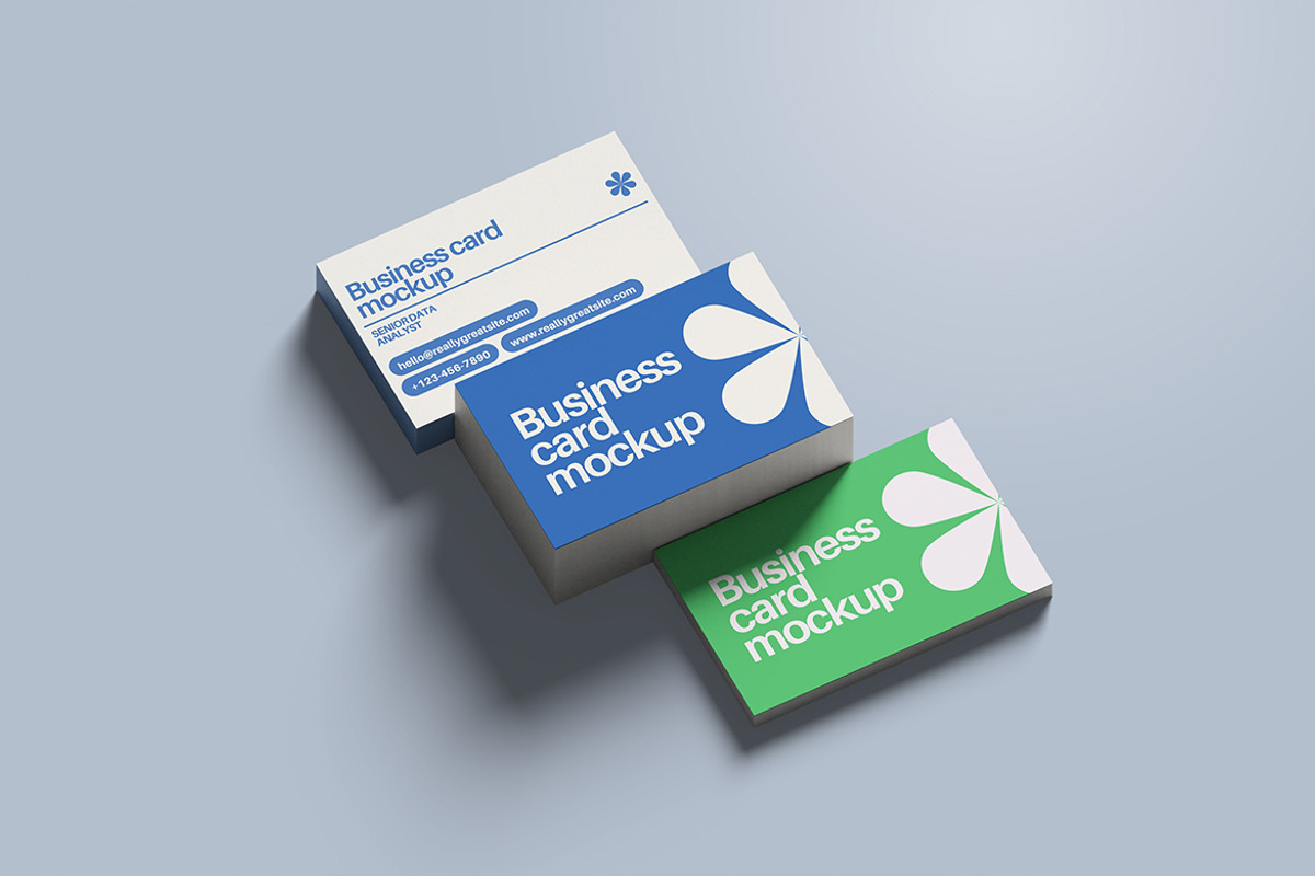 Isometric Business Card Mockup, a Books & Magazine Mockup by My Code Std (Photo 4 of 6)