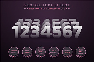 Tripple Sticker Editable Text Effect