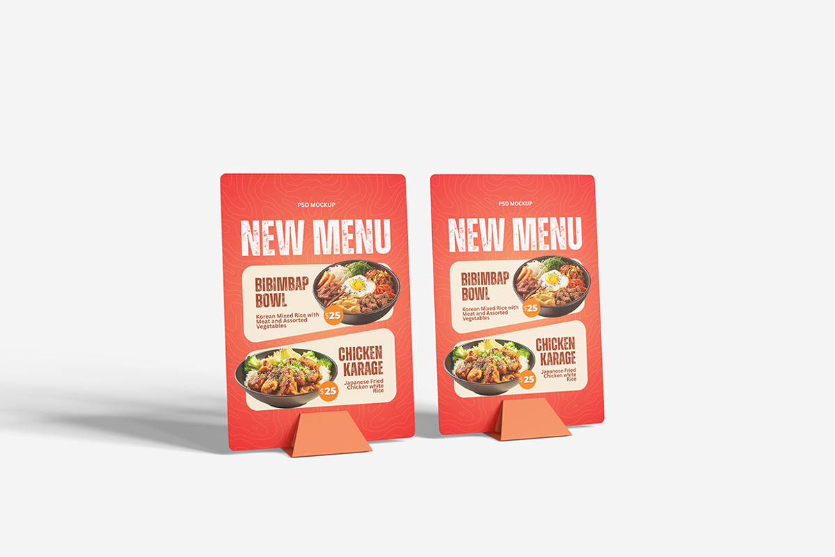 Menu Mockup, a Product Mockup by MrLetters (Photo 3 of 5)