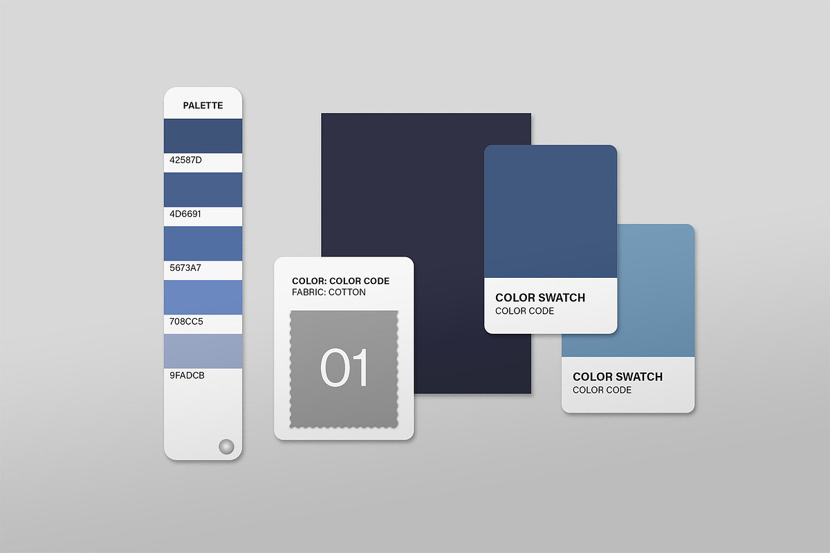 Color Palette Pantone Mockup, a Books & Magazine Mockup by BrandPacks