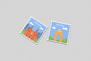 Postage Stamp Display Mockup, a Books & Magazine Mockup by Gatamotion (Thumbnail 4 of 5)