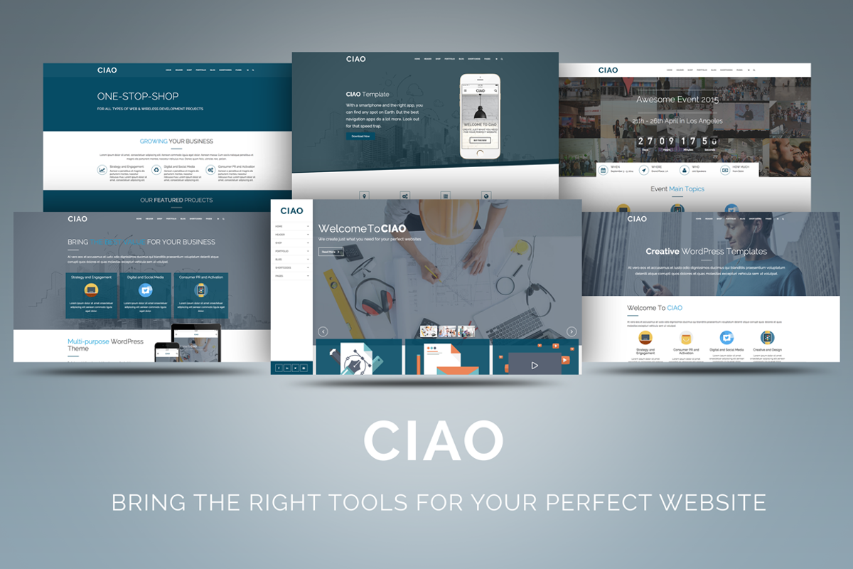 CIAO - Multi-Purpose WordPress Theme, a WordPress Template by CIAOThemes (Photo 1 of 5)