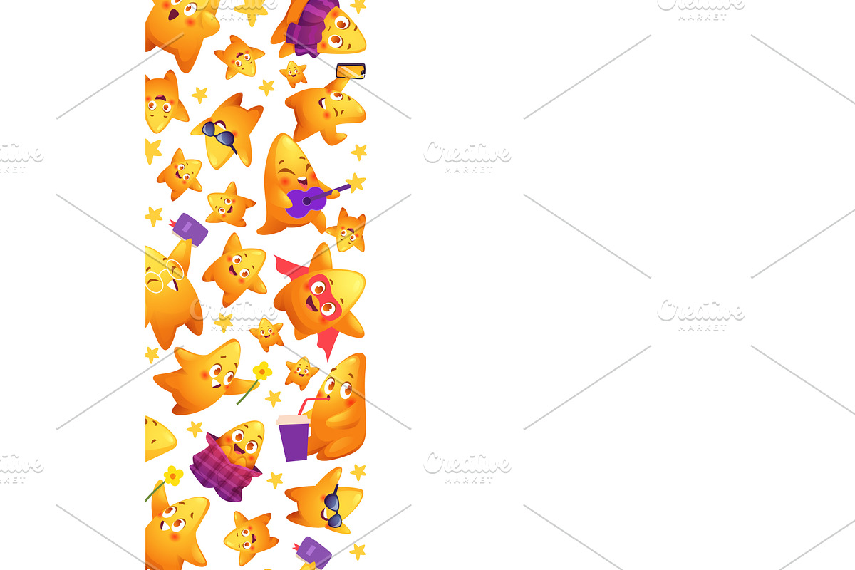 Stars background. vertical print, an Illustration by Onyx