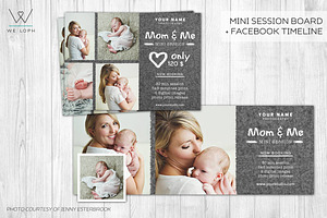 Mom and me mini session template