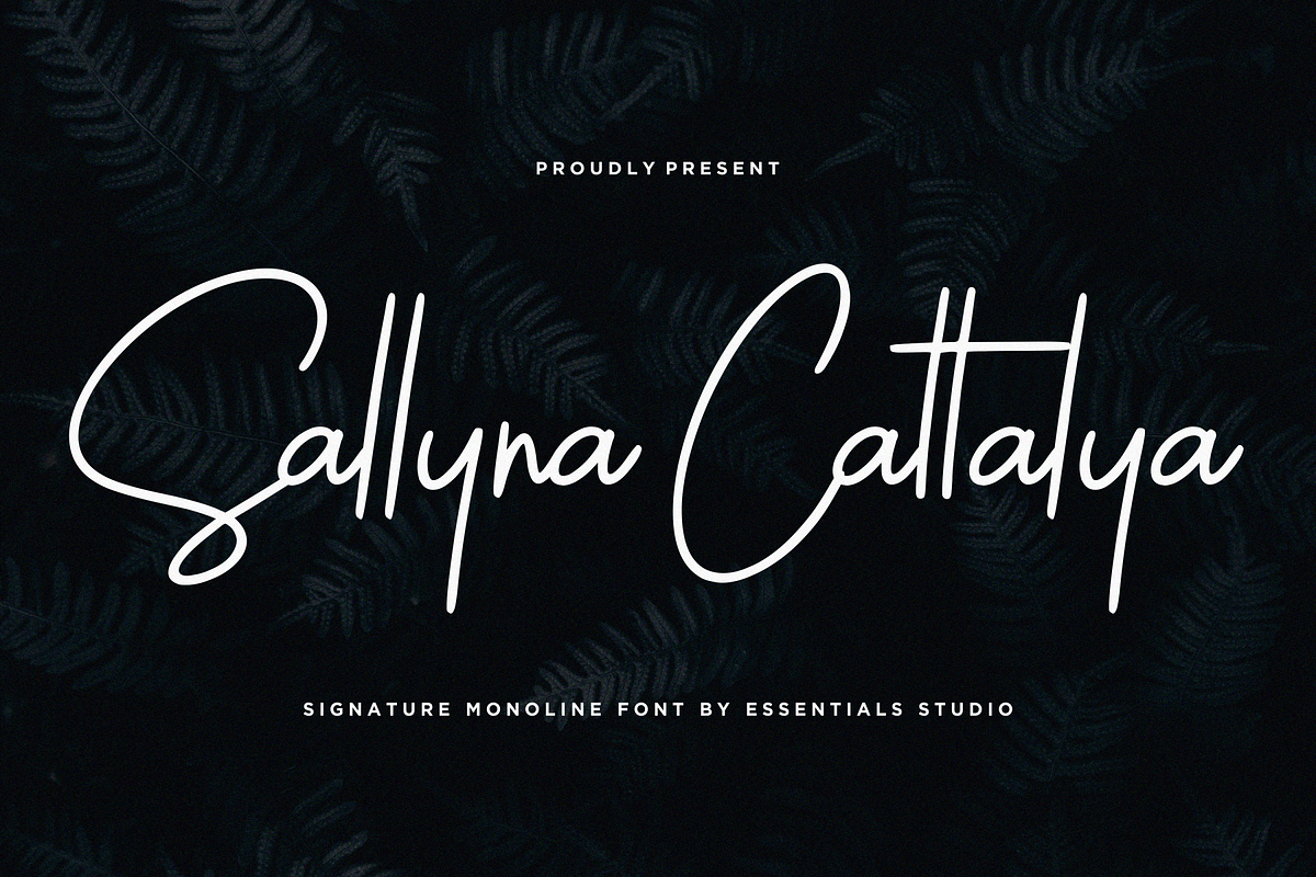 Sallyna Cattalya, a Script Font by Essentials Studio (Photo 1 of 8)