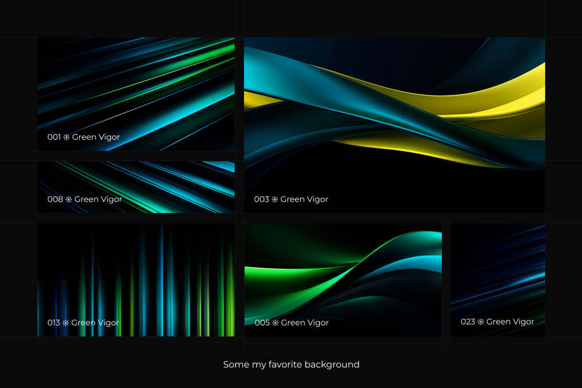 Green Vigor  Background Set, a Wallpaper Graphic by Digital Blood (Photo 2 of 15)