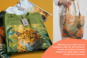 Wild Animal in Tropical Jungle Art, a Wallpaper Graphic by Vibrand Studio (Thumbnail 6 of 10)