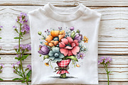 Whimsical Gingham Easter Clipart, an Illustration by OK Design (Thumbnail 4 of 4)