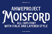 Moisford, a Serif Font by ahweproject (Thumbnail 1 of 7)