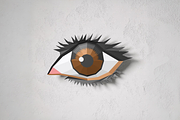 Eye wall art - 3d papercraft, a Characters & Person 3D Model by PAPER amaze (Thumbnail 2 of 3)