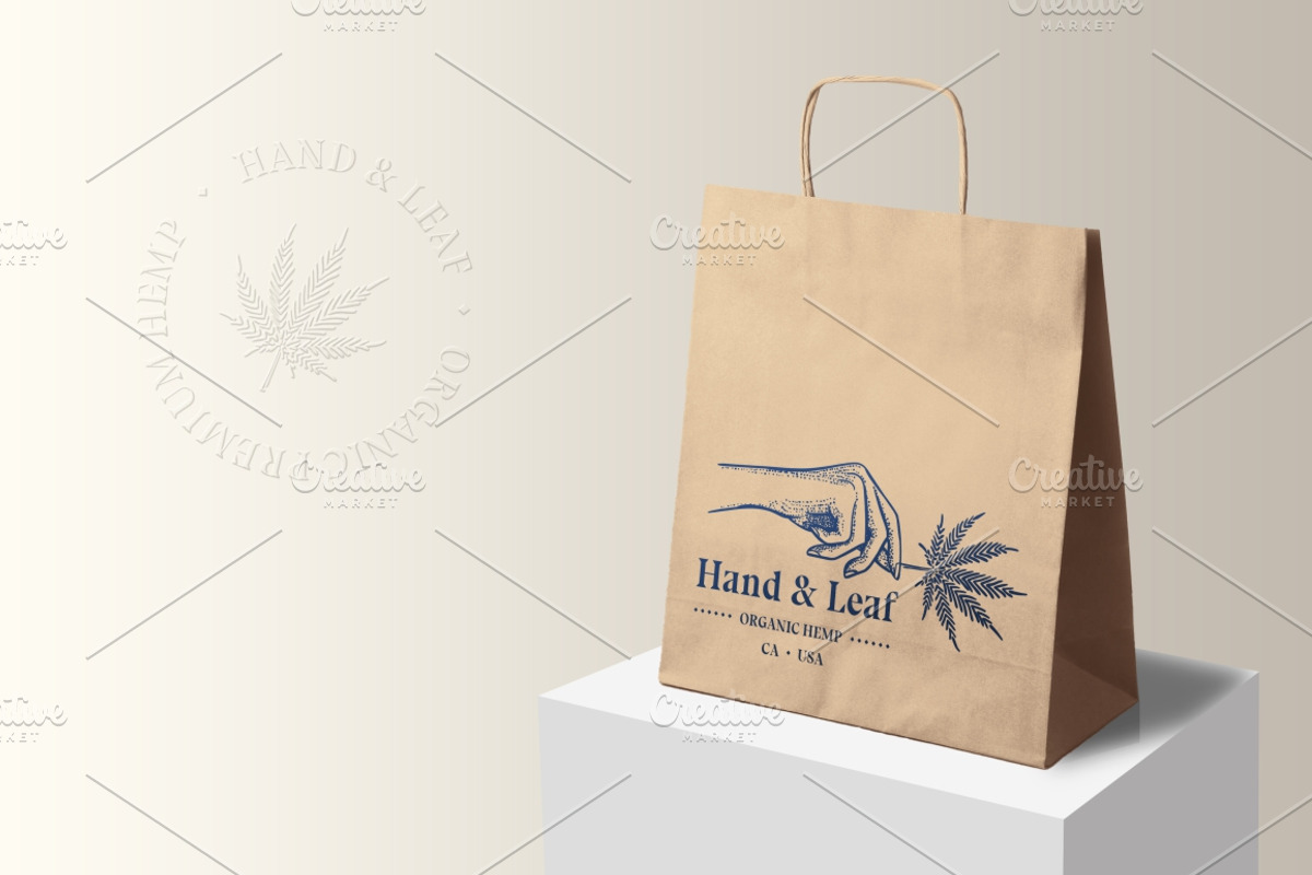 Cannabis & Hand vintage illustration, a Healthcare Illustration by Fat Hamster (Photo 14 of 16)