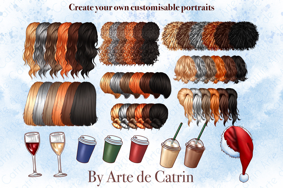 Christmas Holidays Clipart, a Decorative Illustration by ArtedeCatrin (Photo 3 of 12)