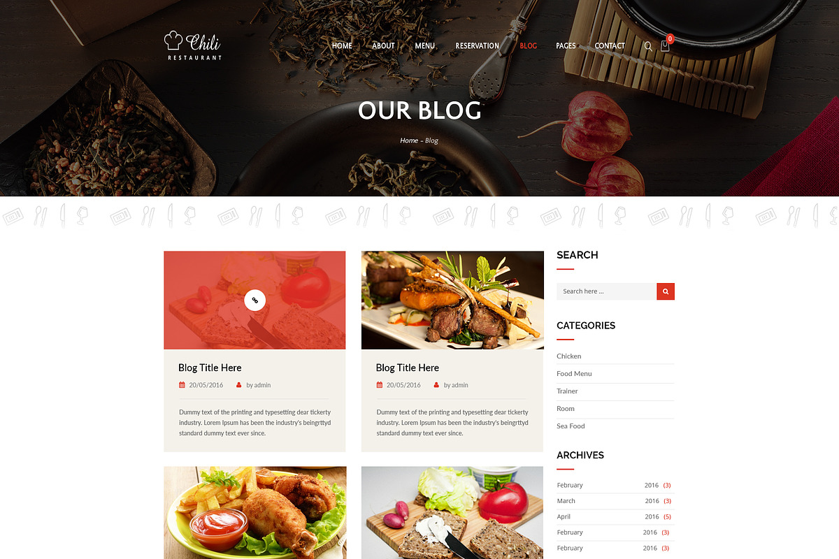 Chili - Photoshop Template (PSD), a Websites & App Template by DigitalCenturySF (Photo 5 of 11)