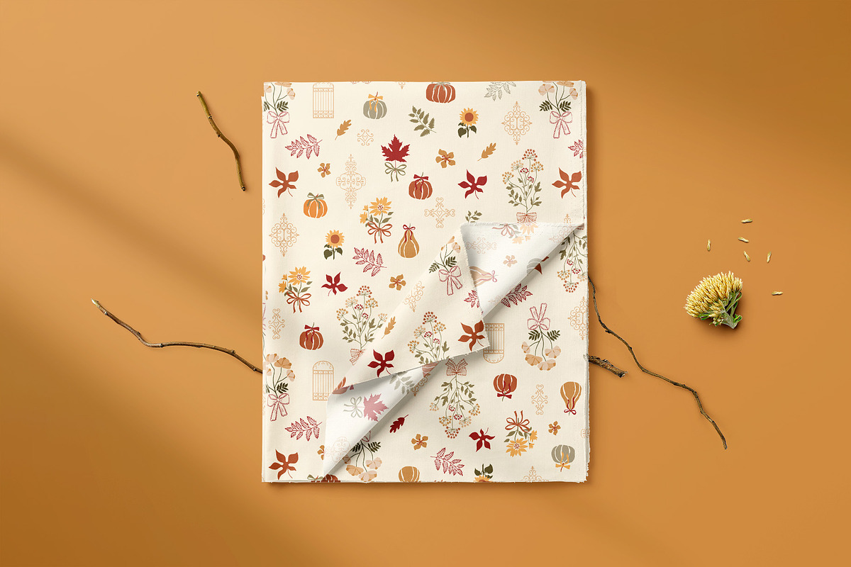 Autumn lace patterns Vector, a Pattern Graphic by Tani Kuzminka (Photo 20 of 24)