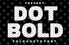 Cute Polka Dot Display Typeface