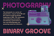 Binary Groove - 80s Inspired Font, a Sans Serif Font by HipFonts (Thumbnail 5 of 8)
