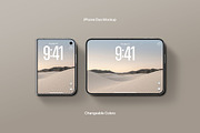 iPhone Duo Mockup - Inner & Cover, an iPhone Mockup by Avelina Studio (Thumbnail 1 of 3)