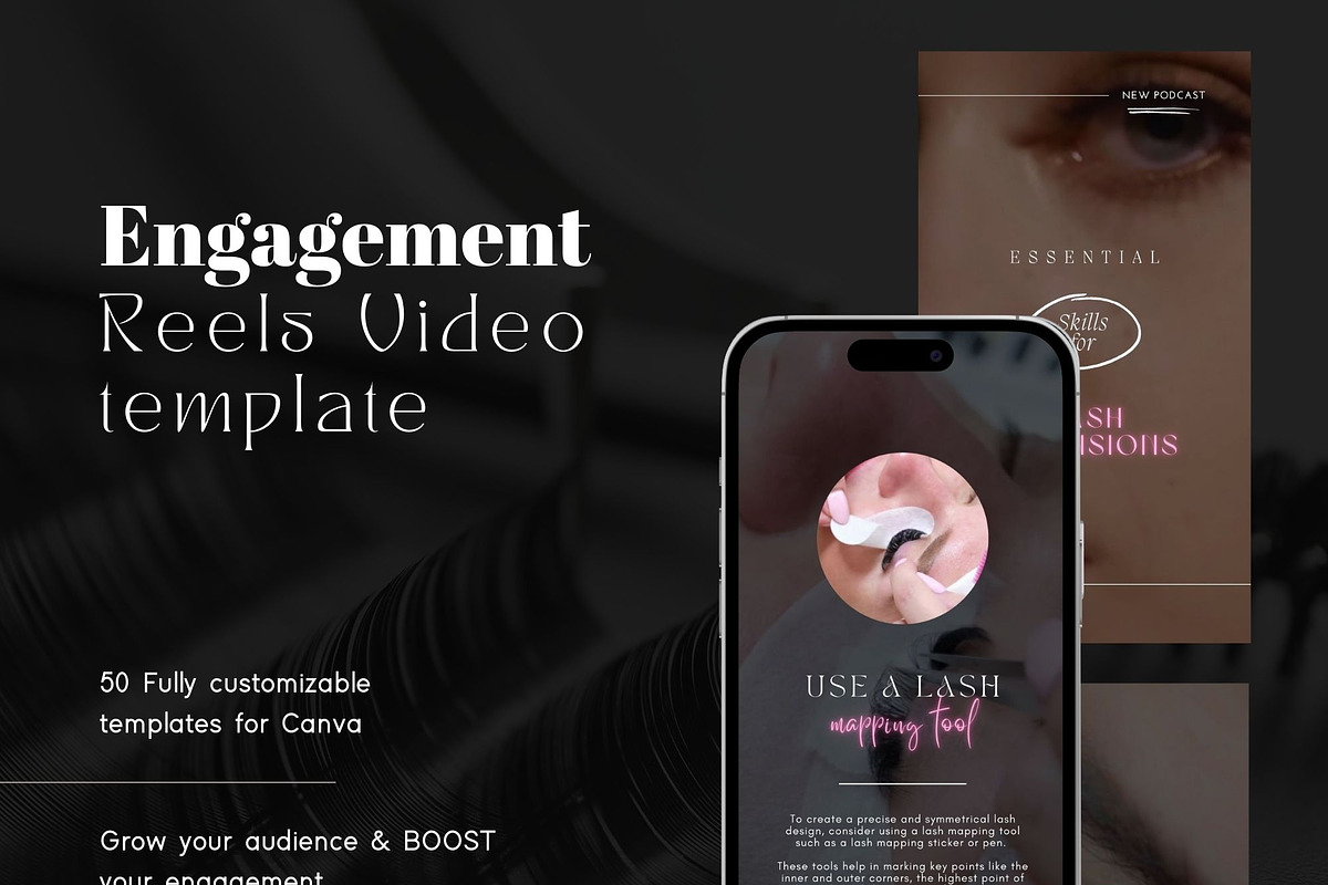 Lashes Instagram Video Reels, a Social Media Template by design4social (Photo 8 of 9)