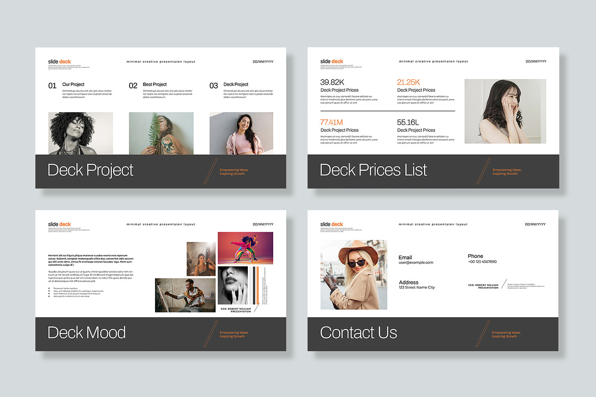 Slide Deck Presentation Template preview 5