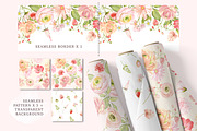 Strawberry Pink Flower Garden, a Decorative Illustration by Rachel Art Studio (Thumbnail 9 of 9)