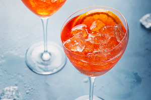 Italian aperitif aperol spriz featuring italy, sparking, and happiness