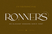 Ronners | An Elegant Serif Font, a Sans Serif Font by Andrimada Creative (Thumbnail 1 of 14)