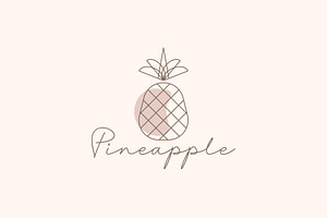 Pineapple logo illustration, a Branding & Logo Template by Dyn Studio