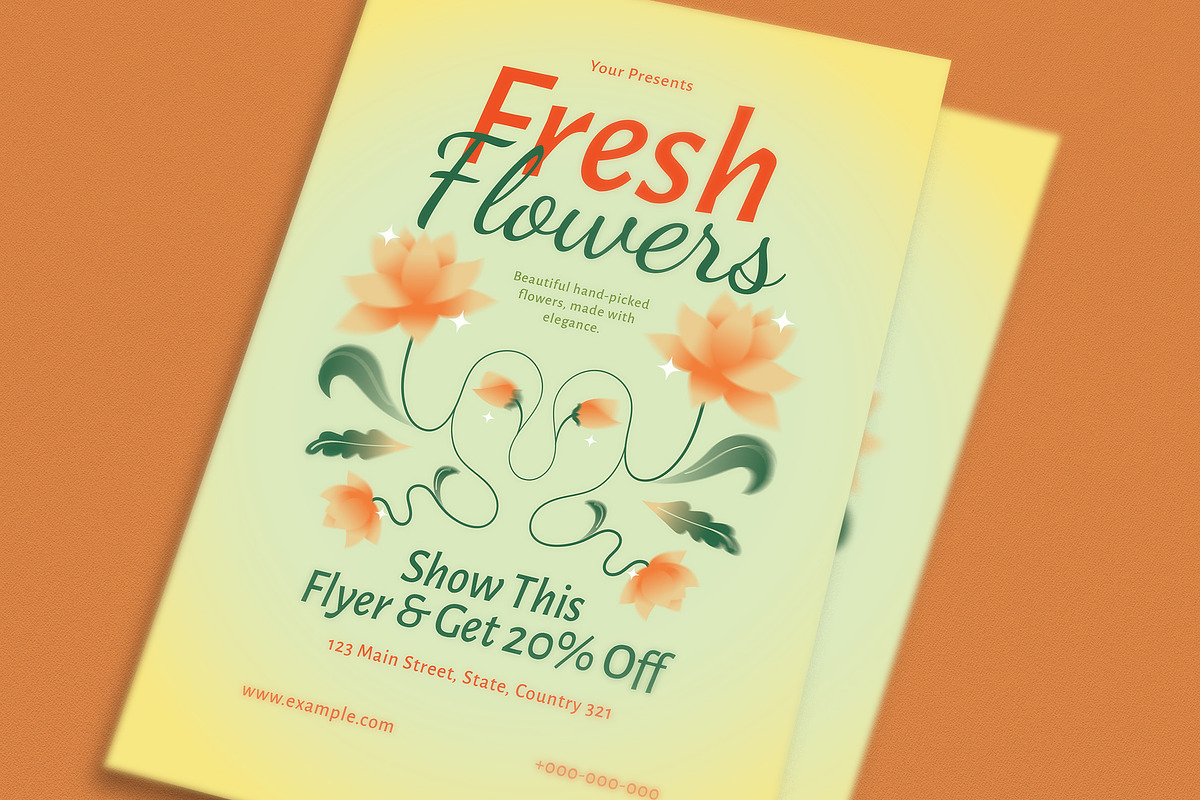 Flower Shop Promotion Flyer, a Flyer Template by Guuver (Photo 2 of 3)