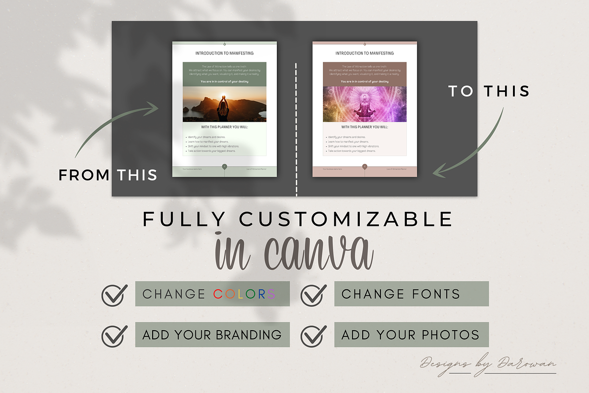 Law of Attraction Planner | Canva, a Magazine Template by Designs by Darowan (Photo 9 of 10)