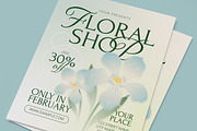 Floral Shop Promo Flyer, a Flyer Template by graphicook (Thumbnail 2 of 3)