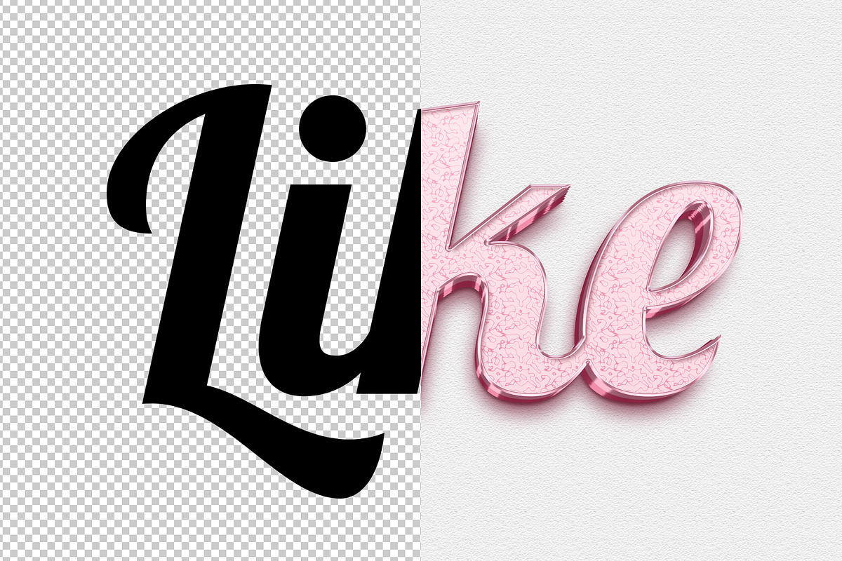 Like you editable text effect, a Layer Style Add-On by Hello Muh (Photo 2 of 2)