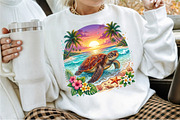 Sea Turtle Png, Summer Png, Beach, a Seasonal Illustration by Sublimation Artist (Thumbnail 2 of 9)