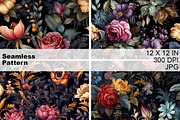 Gothic Flower Seamless Pattern, a Pattern Graphic by HillTract (Thumbnail 2 of 5)