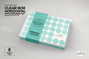 Clear Box with Stationery Set Mockup, a Packaging Mockup by INCDesign (Thumbnail 11 of 19)