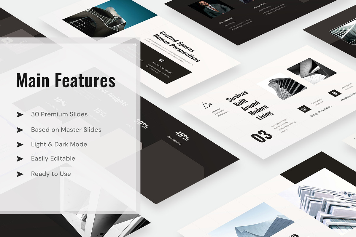 Architecture Portfolio PowerPoint, a Presentation Template by New Coral Design (Photo 2 of 6)