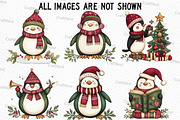 Quirky Christmas Penguin Clipart, an Illustration by Craft Nest (Thumbnail 5 of 6)