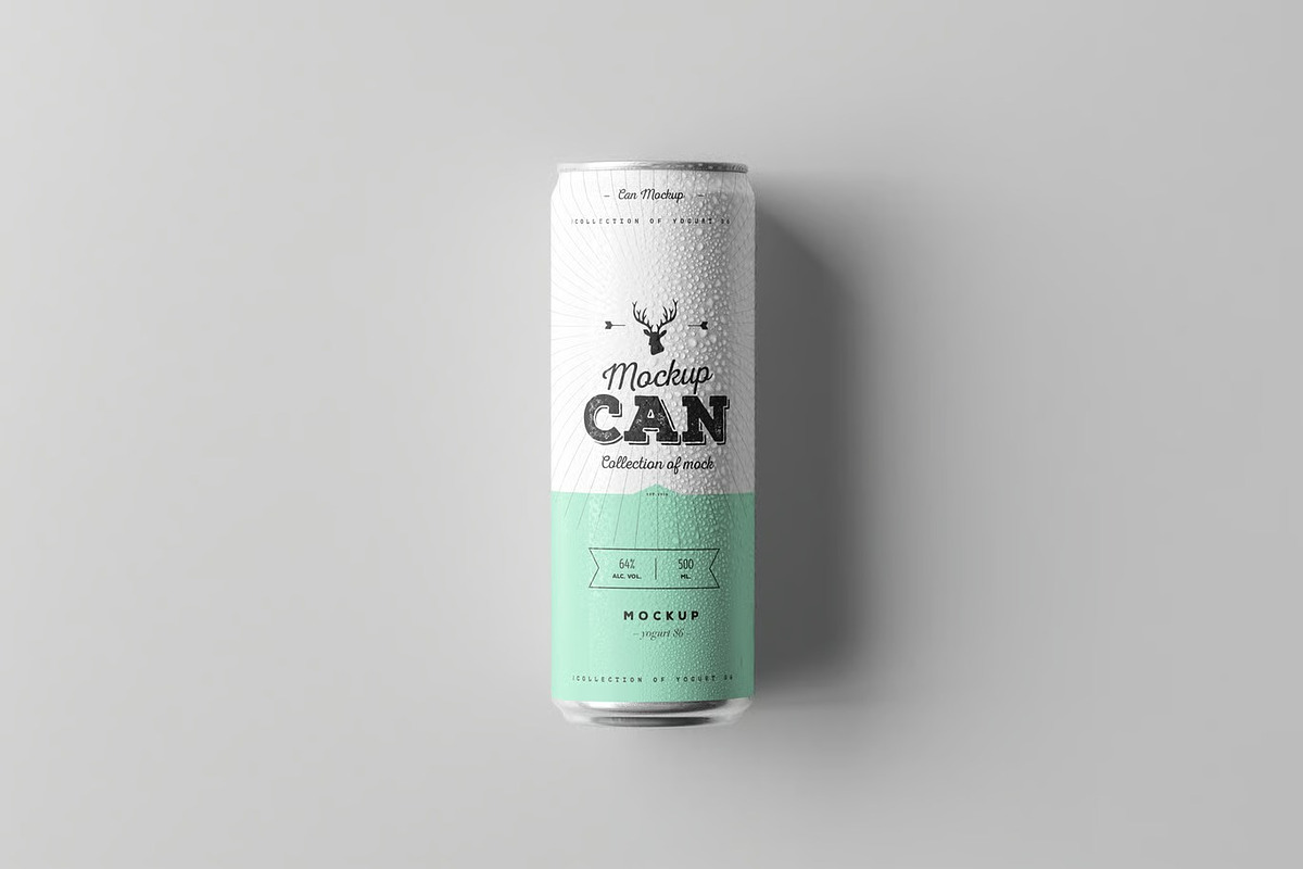 Can Mockup, an Advertising Mockup by DesignRushMarket (Photo 6 of 14)