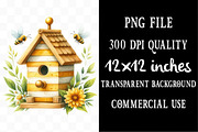 Bee House Clipart, an Illustration by Designking (Thumbnail 4 of 5)