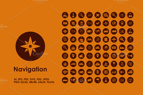 Navigation Simple Icons