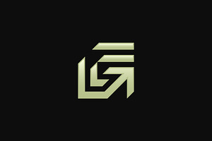 Modern Letter G Arrow Direction Logo