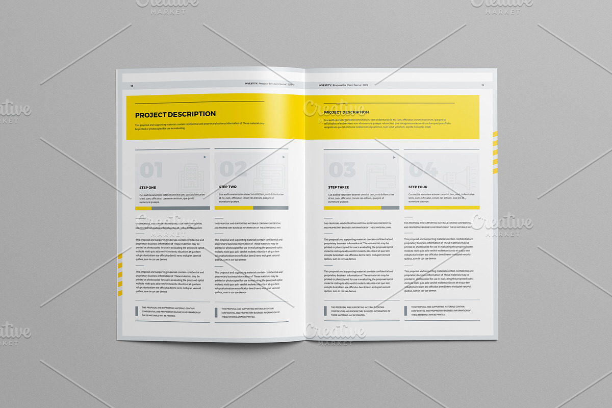 Proposal Template A4 / US Letter, a Stationery Template by Mastergfx (Photo 9 of 22)